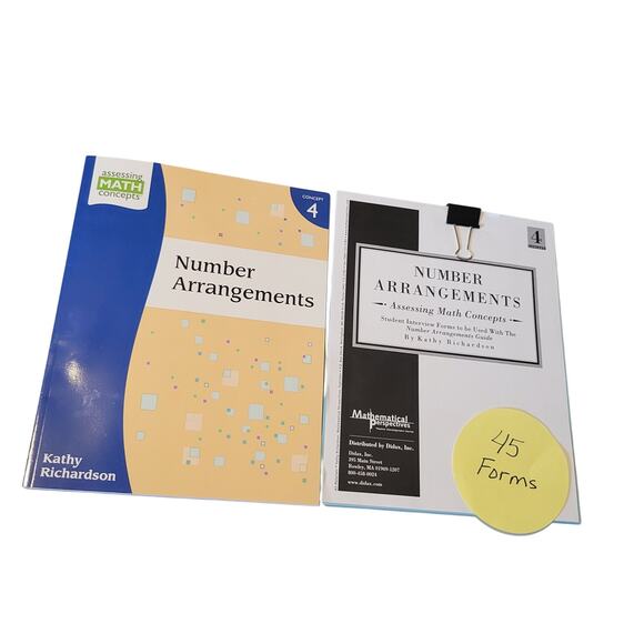 Number Arrangements Book 4 Kathy Richardson 45 Student Forms Assessing Math - Picture 12 of 12